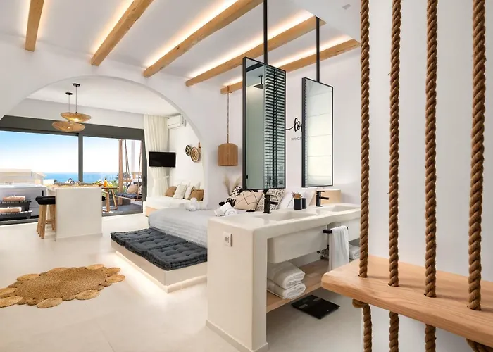 Pefkos Allure Luxury With Jacuzzi In The Heart Of Pefkos!!! 公寓