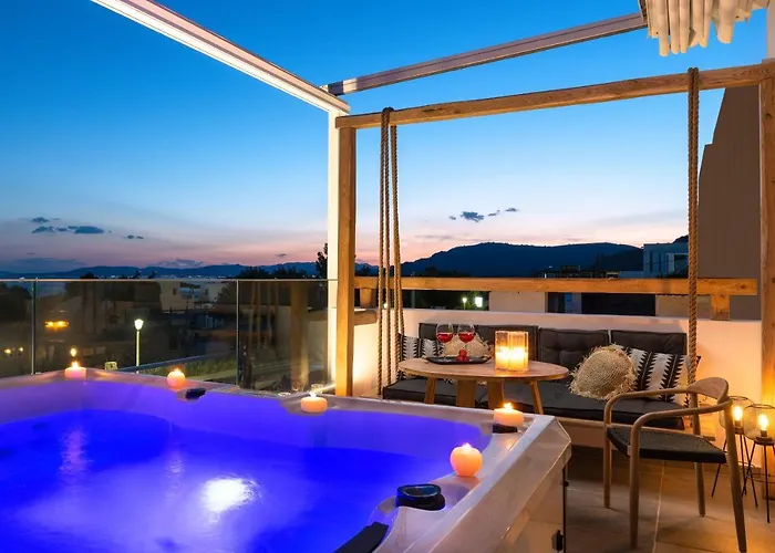 아파트 Pefkos Allure Luxury With Jacuzzi In The Heart Of Pefkos!!! Pefki (Rhodes)