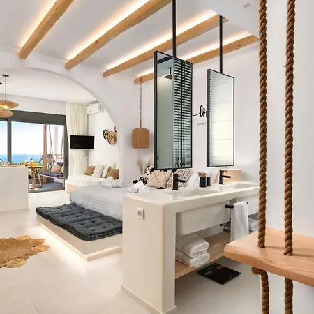 Pefkos Allure Luxury With Jacuzzi In The Heart Of Pefkos!!! דירה